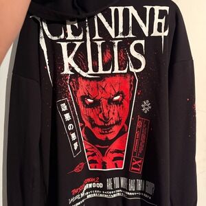 Killstar x Ice Nine Kills Hoodie Collab Mens Small Nightmare UNISEX Hoodie